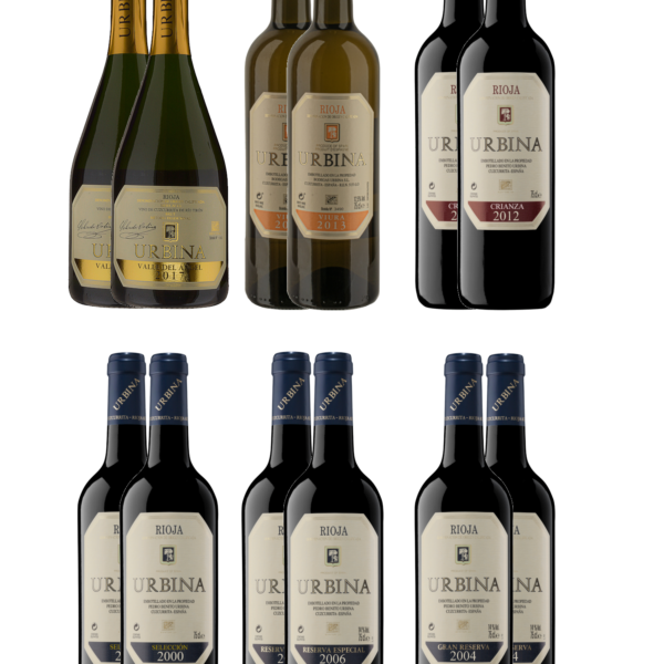 Urbina 12 x Pack Degustación de vino DOC Rioja