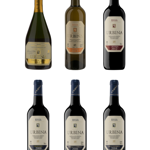 Urbina 6 x Pack Degustación de vino DOC Rioja Urbina 6 x Pack Degustación de vino DOC Rioja